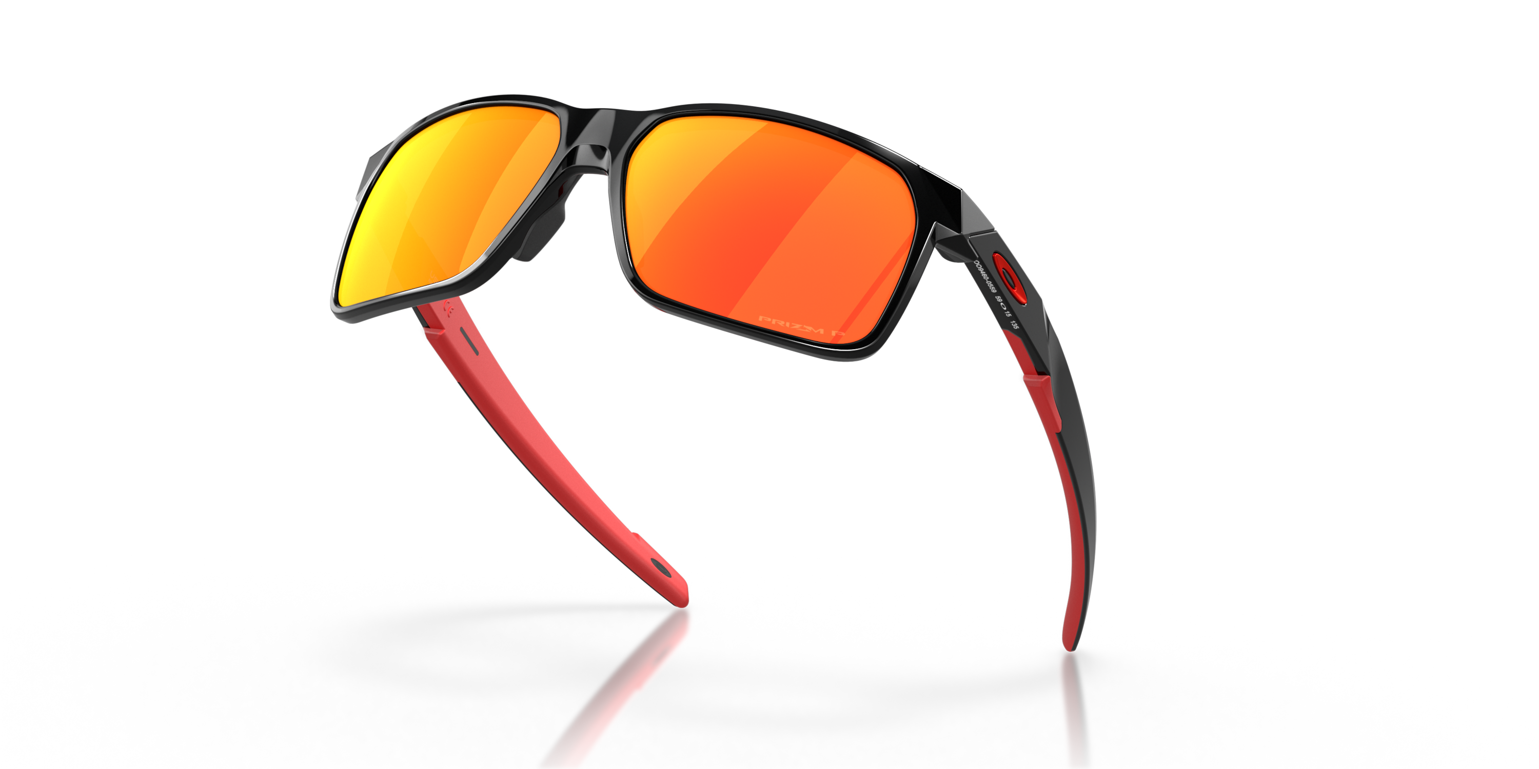 Portal X Prizm Ruby Polarized Lenses, Polished Black Frame