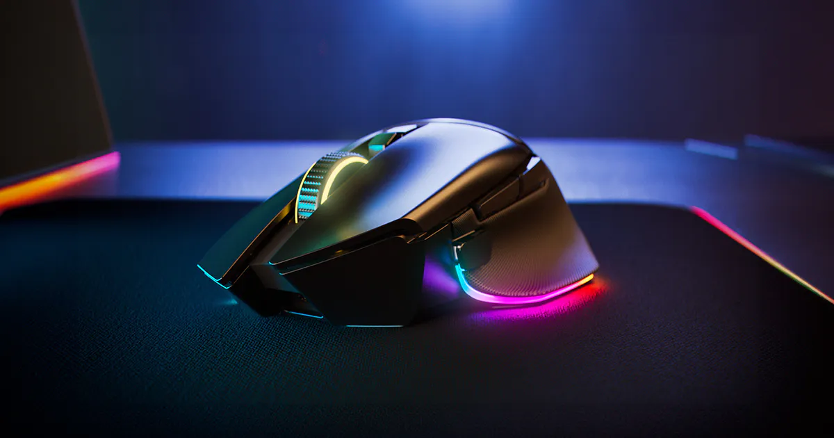 ワイヤレスエルゴノミック RGB ゲーミングマウス - Razer Basilisk V3