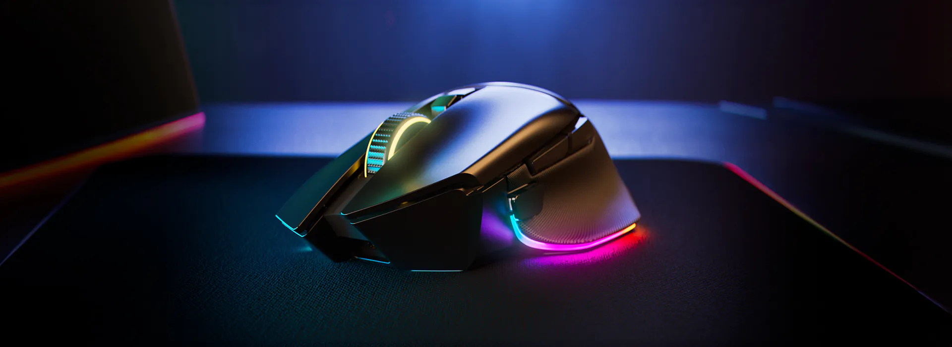 ワイヤレスエルゴノミック RGB ゲーミングマウス - Razer Basilisk V3