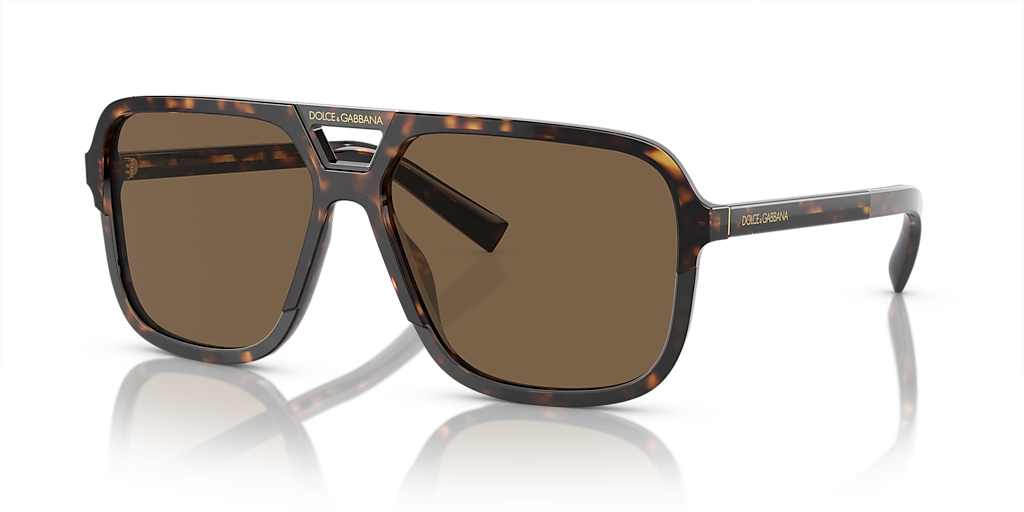 Dolce&Gabbana DG4354 M (58 - 15) with Brown lenses and Tortoise