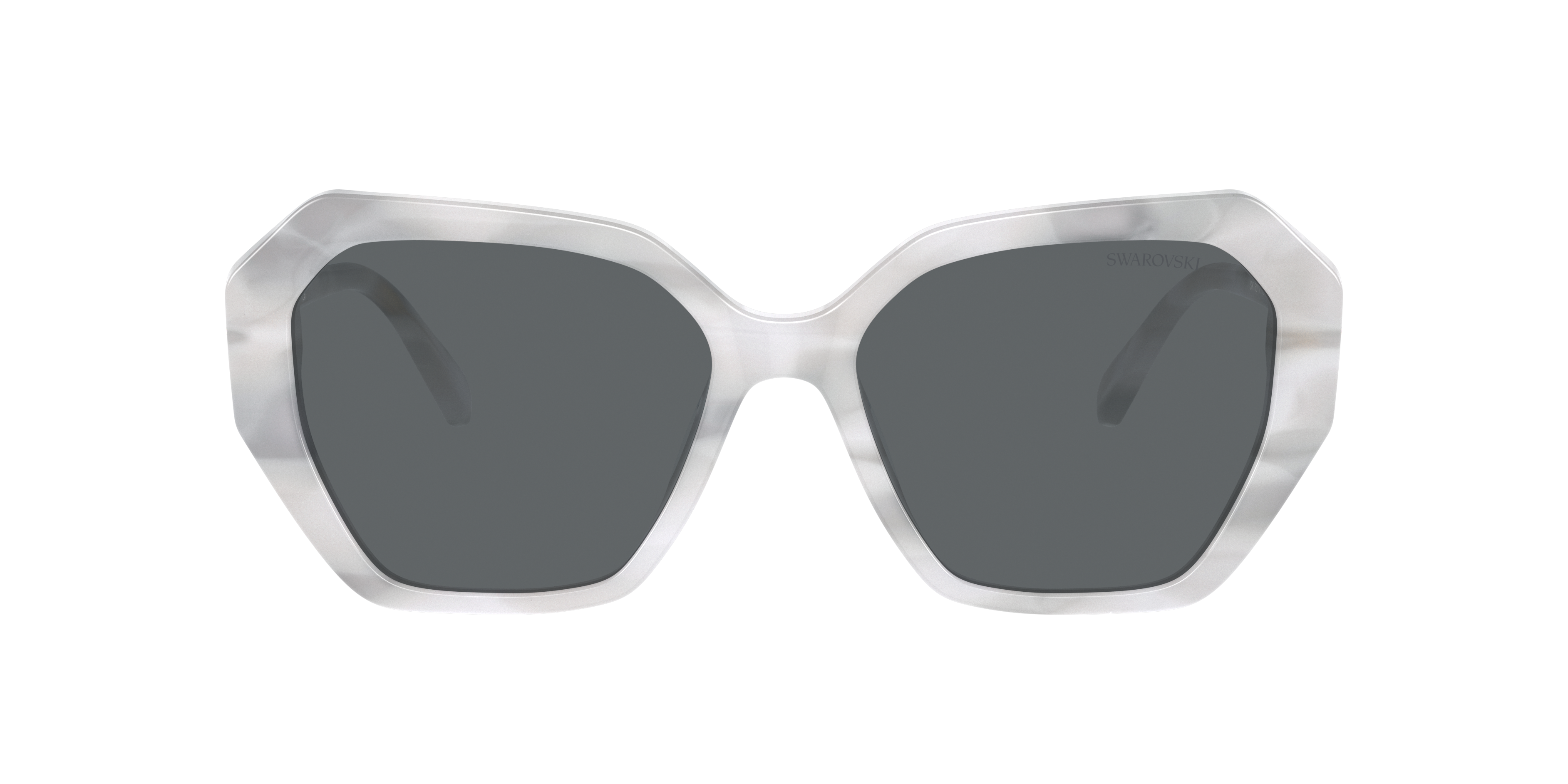 Swarovski SK6017 M (56 - 17) with Grey lenses and White frame