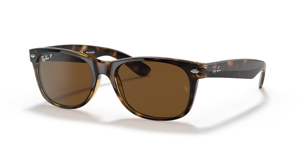 Ray-Ban RB2132 New Wayfarer Classic M (55 - 18) with Brown lenses