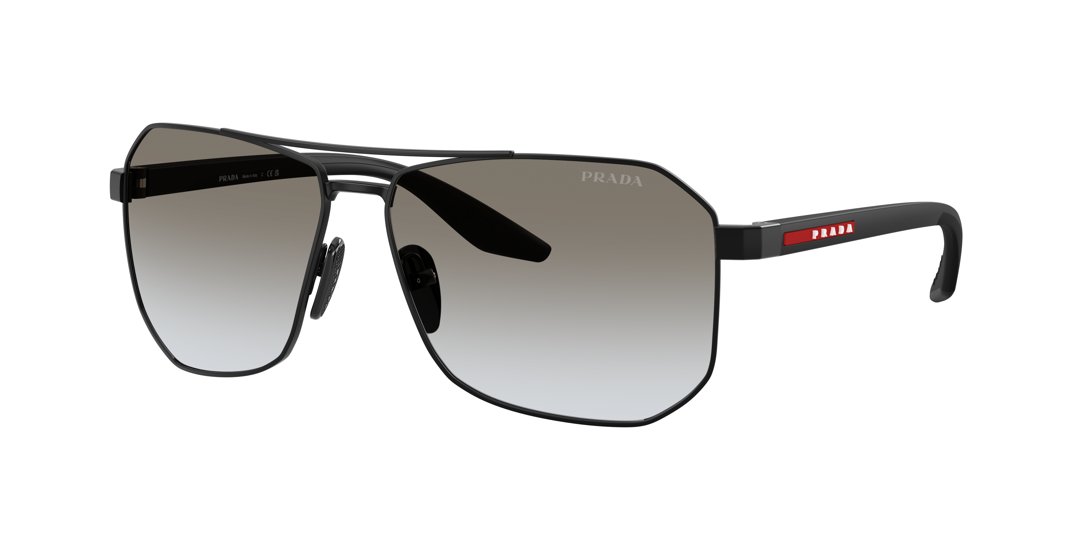 Prada Linea Rossa PS A53S XXL (62 - 14) with Grey lenses and Black