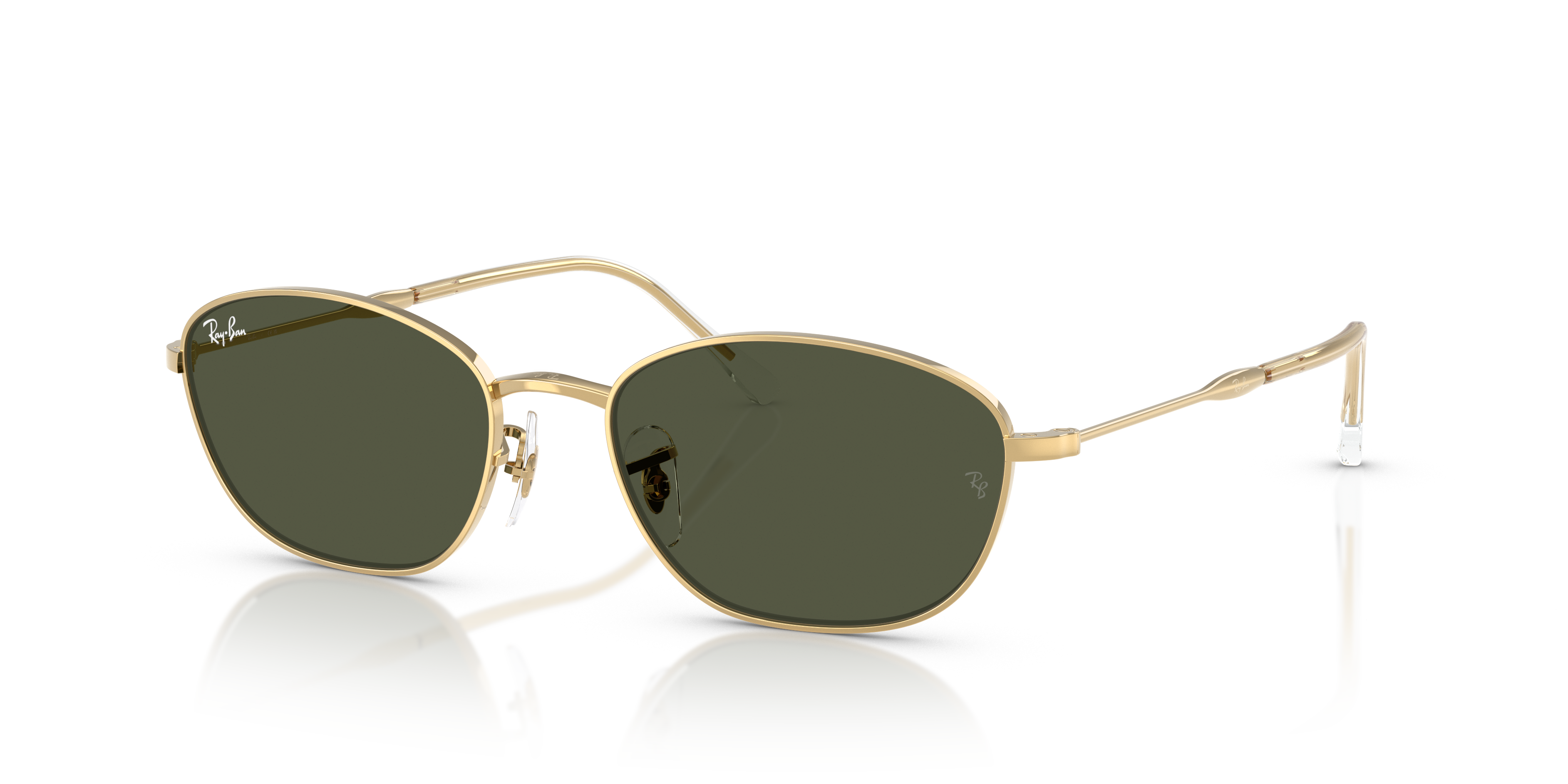 Ray-Ban RB3749 XXL (58 - 18) with Green lenses and Gold frame