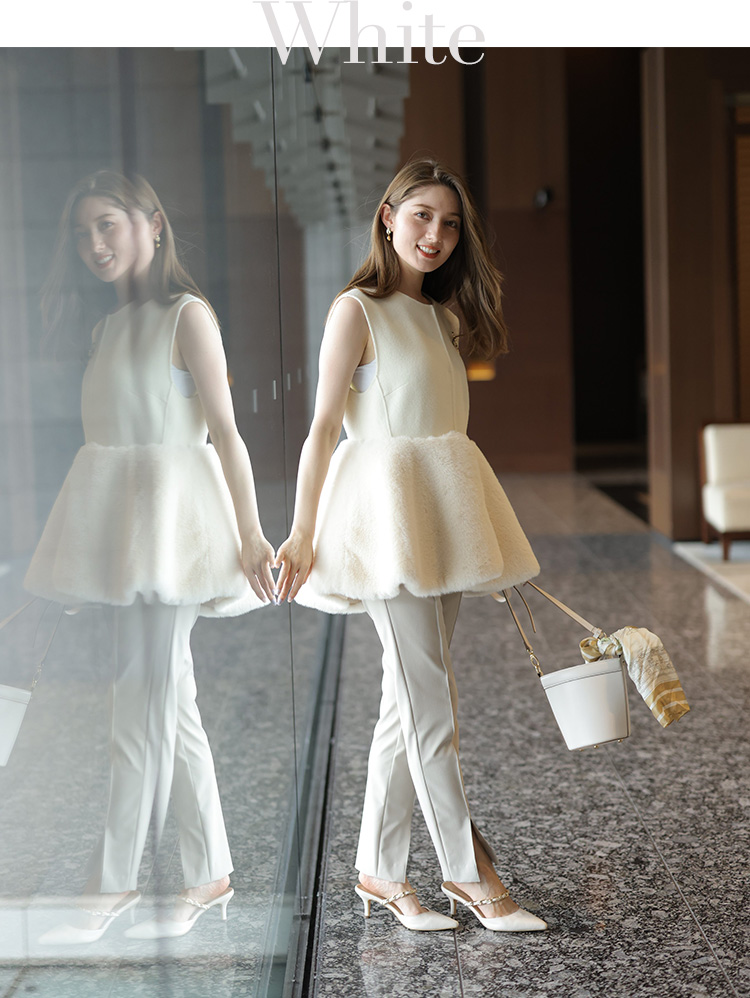 PEPLUM FUR GILET │【公式通販】Arpege story（アルページュストーリー）