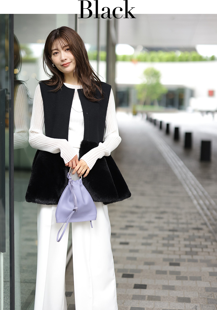PEPLUM FUR GILET │【公式通販】Arpege story（アルページュストーリー）