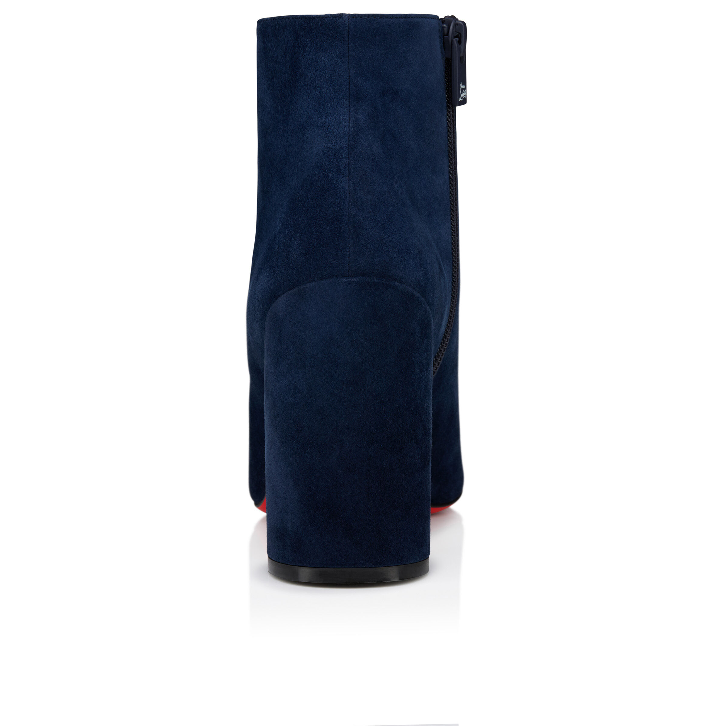 Turela - 85 mm Low boots - Veau velours - Zaffiro - Women