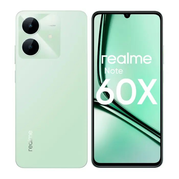 Realme Note 60X Dual SIM, 64GB, 3GB RAM, 4G LTE - Wilderness Green