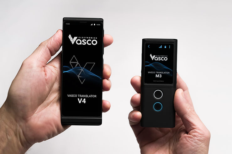 通信料が永年無料のポータブル自動翻訳機「Vasco Translator V4」を