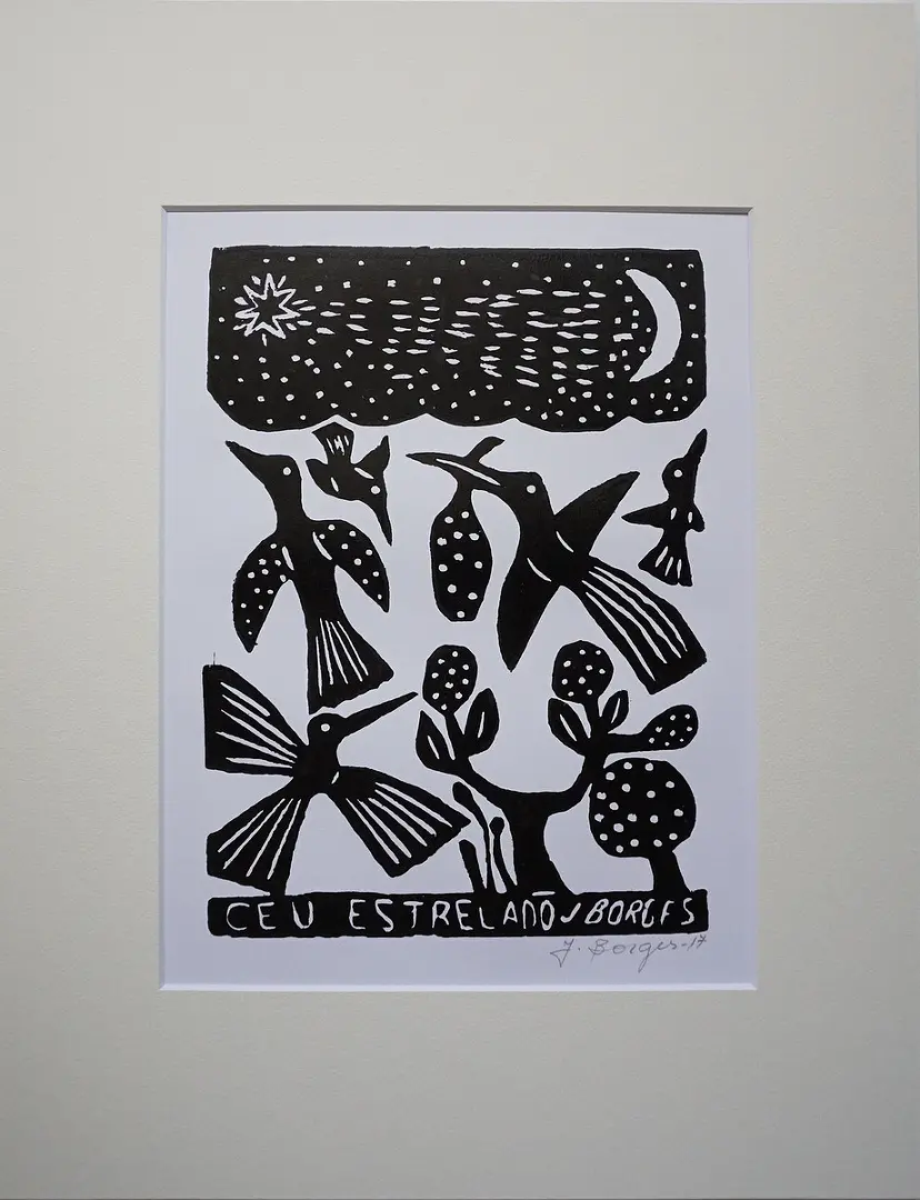 BORGES Wood Block Print ボルジェス木版画 のアート作品 | 現代アート