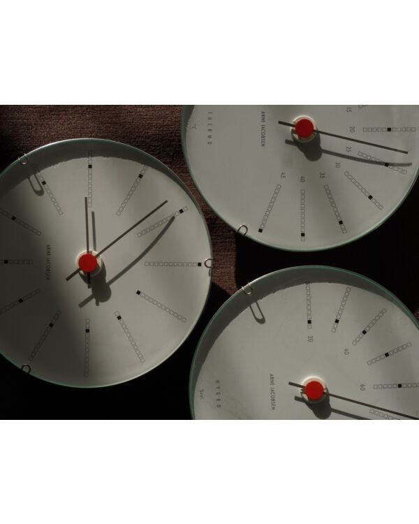 BANKERS ウォールクロック 12 CM Weather Station - Arne Jacobsen Watches