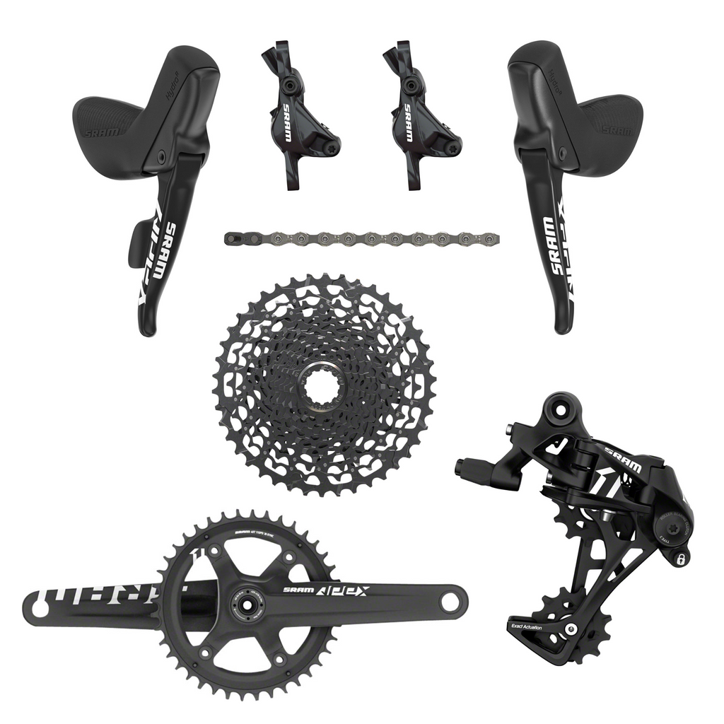 NEW SRAM Apex 1x11 Drop Bar Hydraulic Groupset, 42t, 11-42t, Post Moun