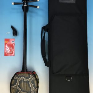 縞黒檀与那城型三線 – 池武当新垣三線店