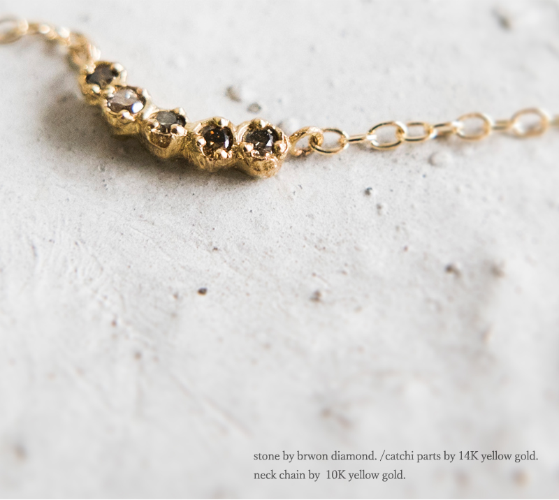 noguchi BIJOUX ノグチブラウンダイヤモチーフネックレス nn405