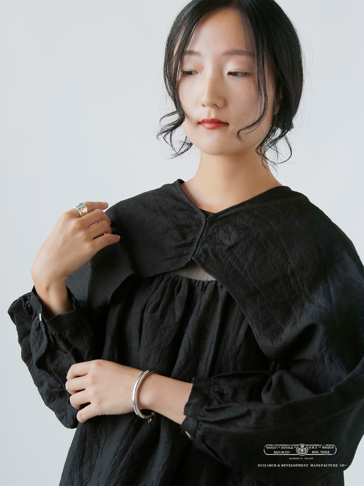 R & D.M.Co- オールドマンズテーラー シェーディング チェック ボレロ