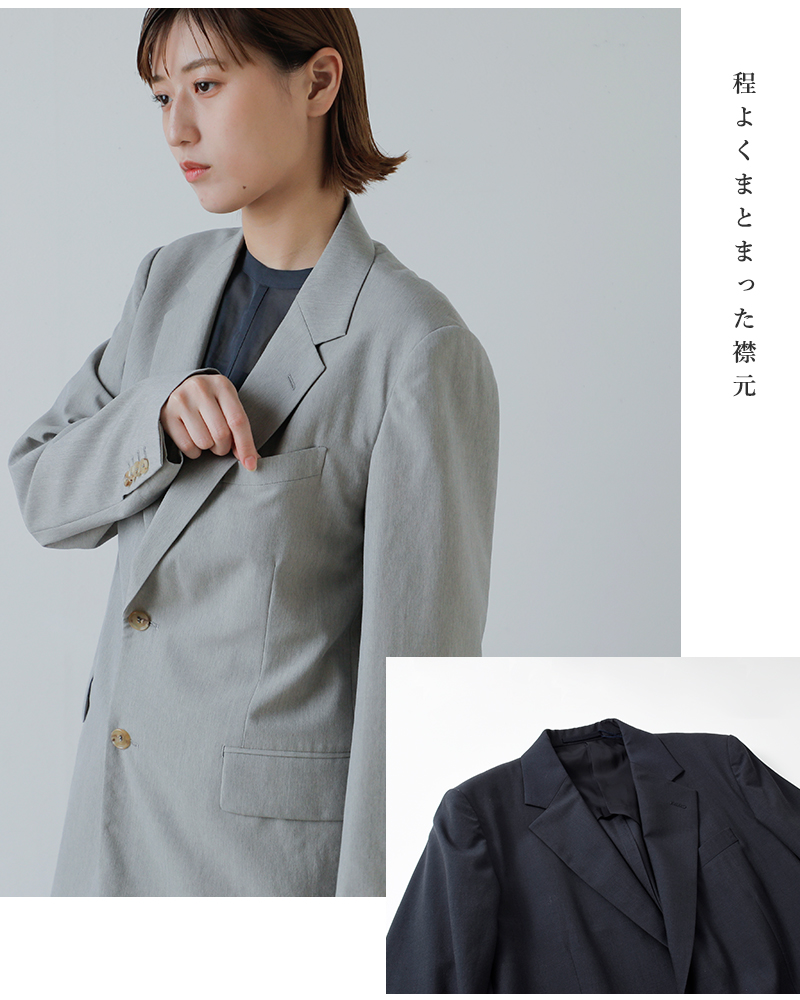 YLEVE イレーヴ ウール シャンブレー ジャケット “WOOL CHAMBRAY JK
