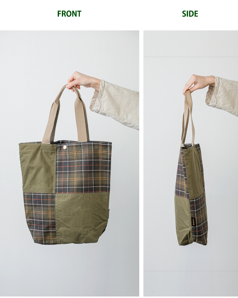 Barbour バブアー トランスポート パッチワーク トートバッグ