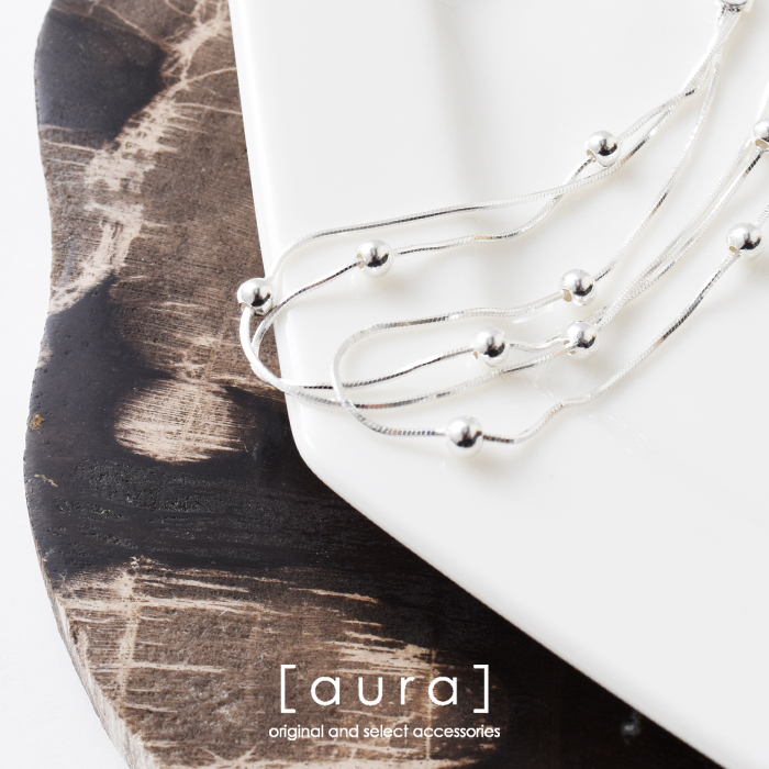 aura オーラ シルバー925 トリプルドット スネーク ブレスレット