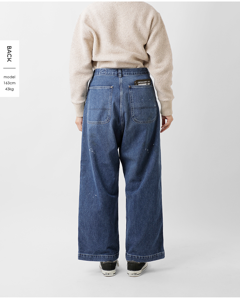 ordinaryfits オーディナリーフィッツ コットン ワイド デニム パンツ
