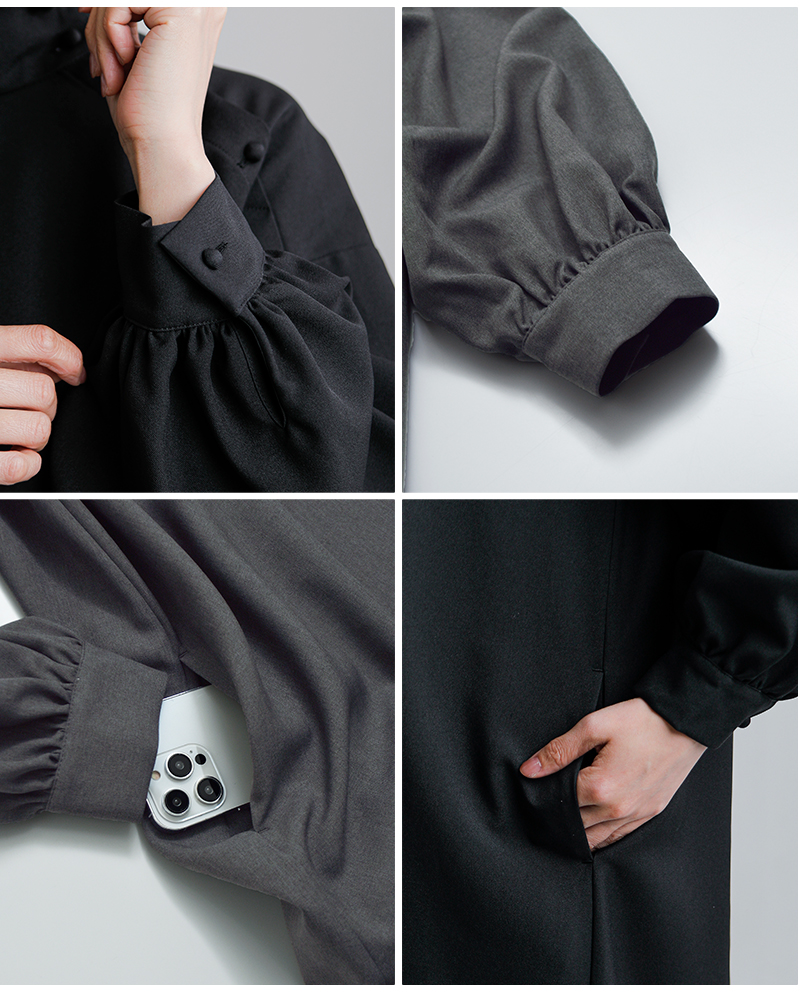 Si-Si-Si スースースー スタンドカラー ワンピース STAND COLLAR DRESS