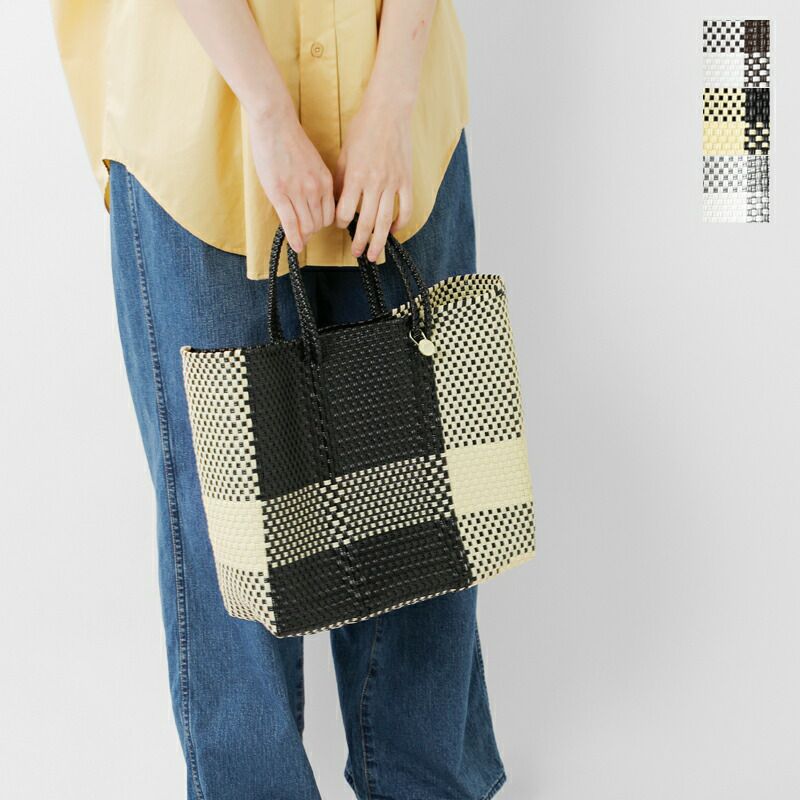 Letra レトラ メルカドバッグ S “CROSS LINE / MINI CHECK” mcheck