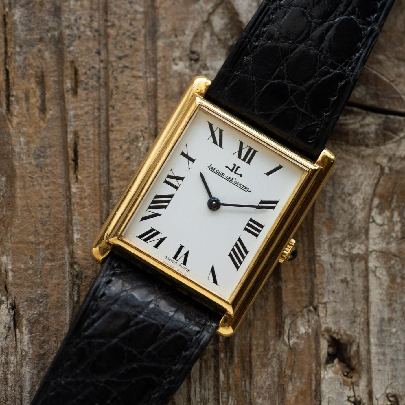 ジャガールクルト レクタングル 18金無垢 YG / Jaeger-LeCoultre 1970s