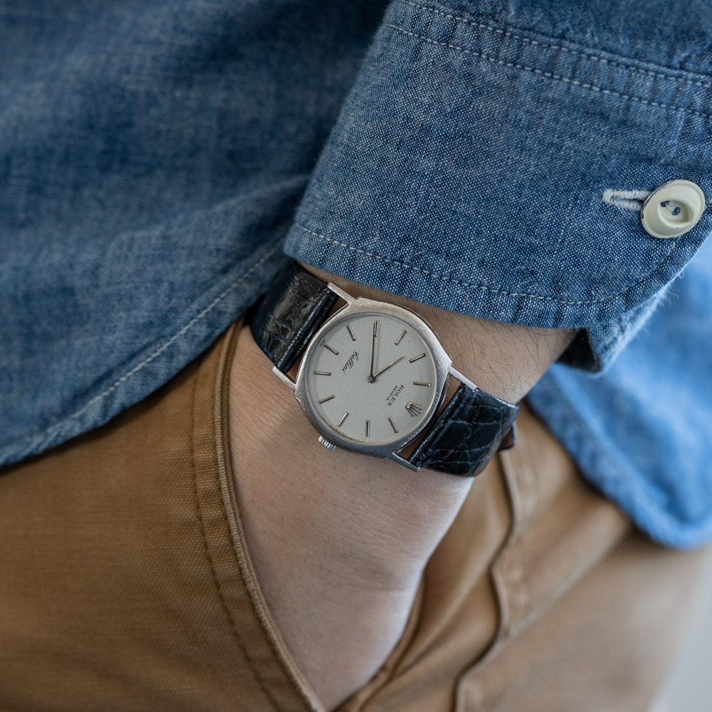 ロレックス チェリーニ 3804 18金無垢 WG / ROLEX Cellini Cal.1600