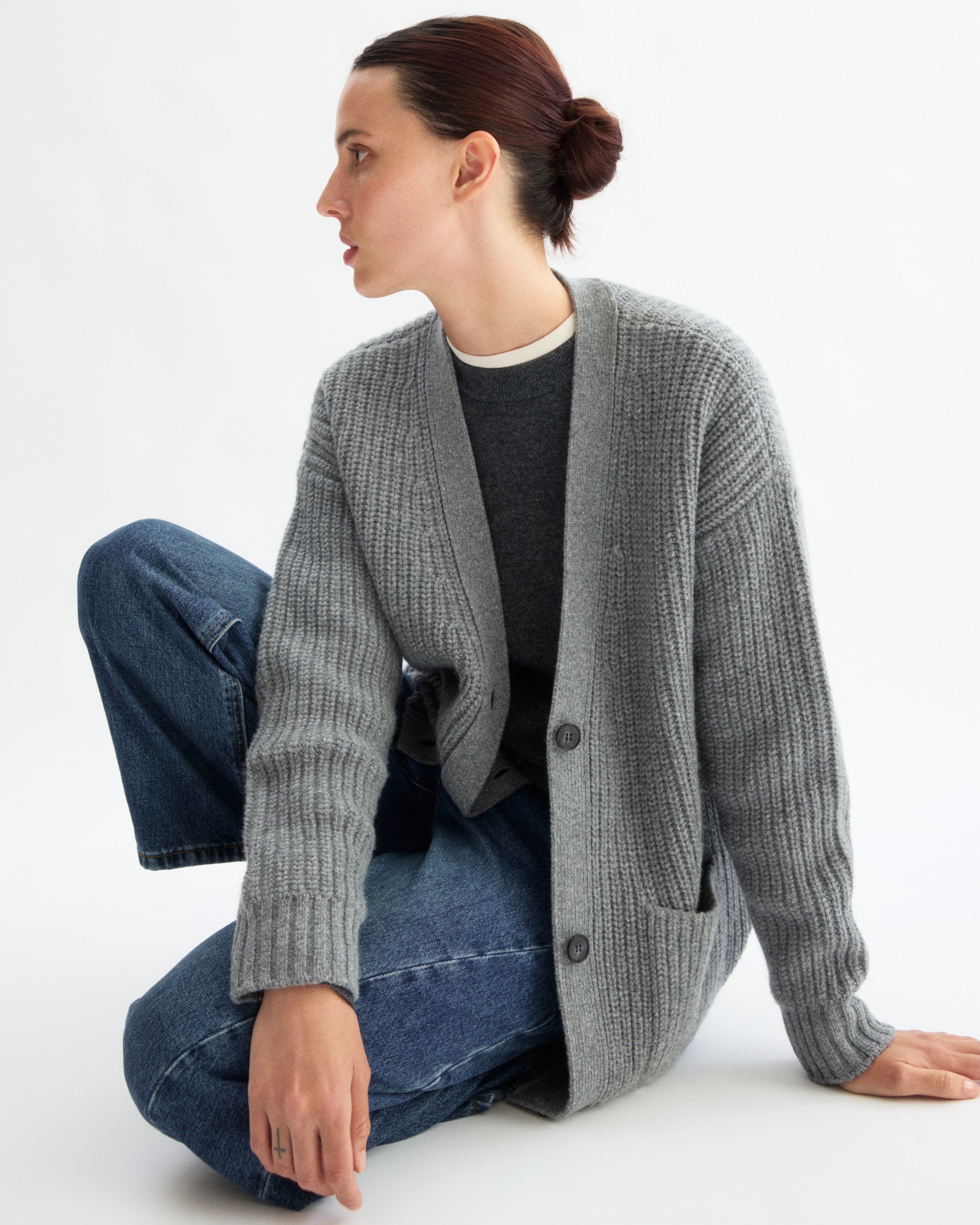 Bedford Grandpa Cardigan in Heather Grey – Arlo Mott