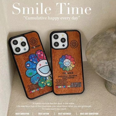 村上隆 お花 iPhoneケース - ハイブランド スマホケースのカバー