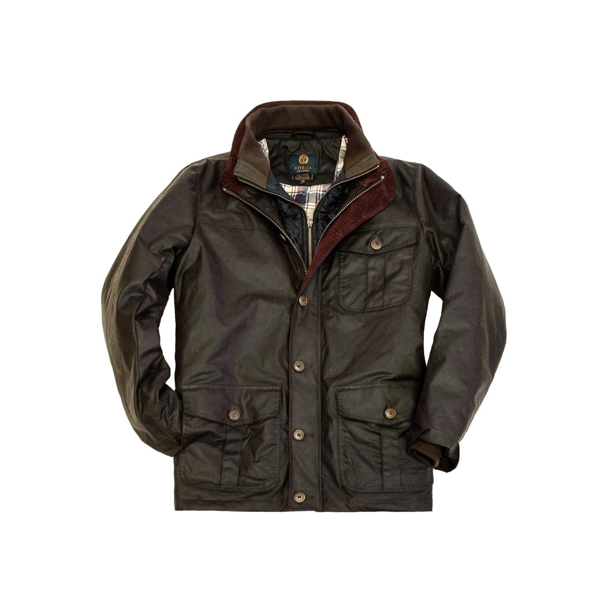 Olive waxed cotton jacket – Artisans Canada