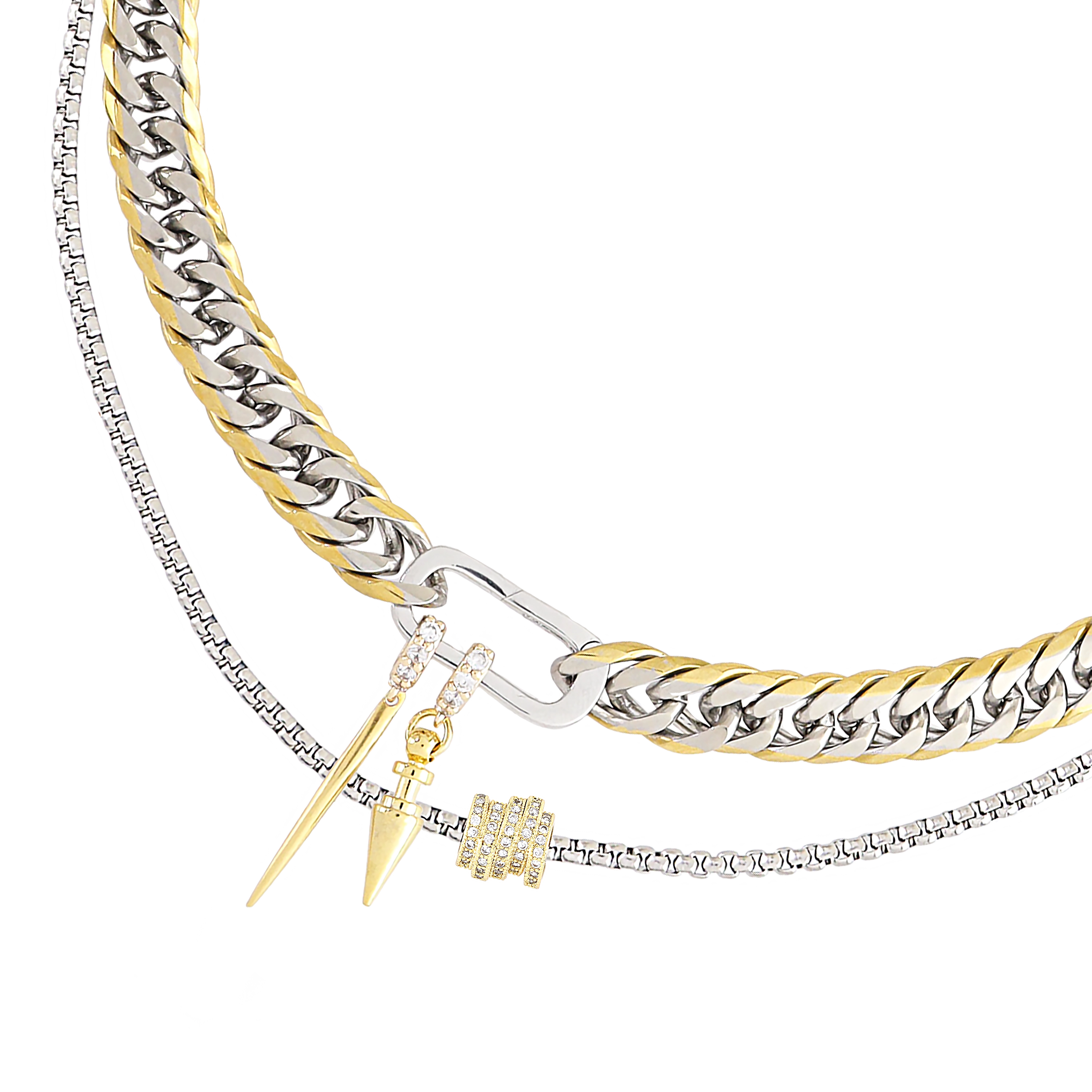 Just Click Nut Layered Necklace Set– Artizan Joyeria