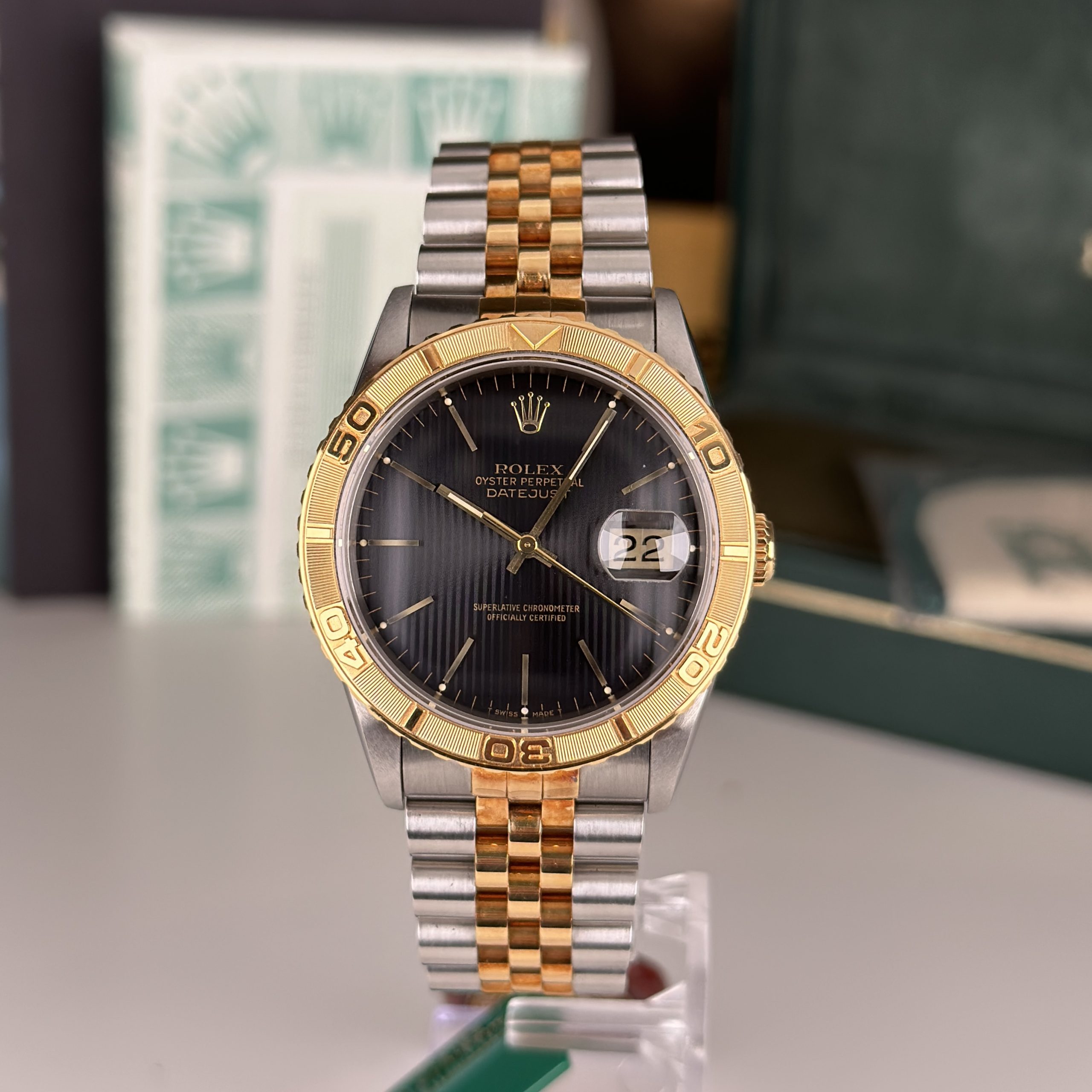 1992 Rolex Datejust 16263 Turn-O-Graph NEW OLD STOCK NOS Complete