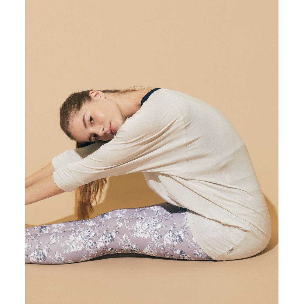 Julier（ジュリエ)】エコリヨセルベア天 5分袖トップス｜LITHEE YOGA