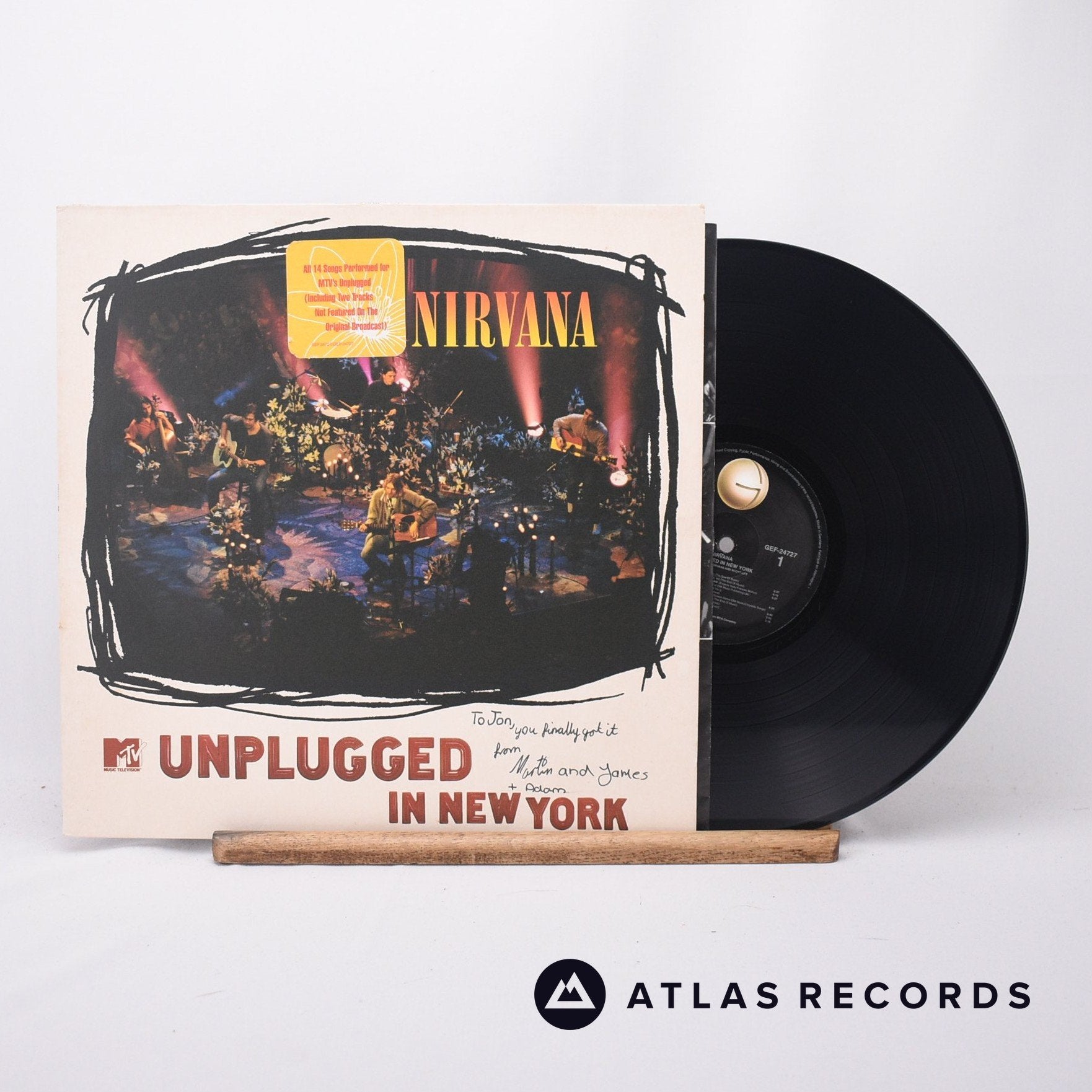 Nirvana MTV Unplugged In New York LP Vinyl Record VG+/VG+ – Atlas