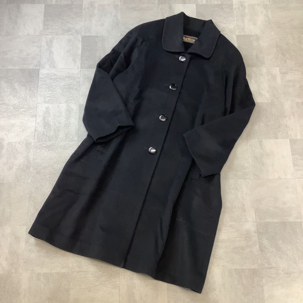 JM COLLECTION カシミヤ 100% 秋冬 ダブルブレスト ロング コート