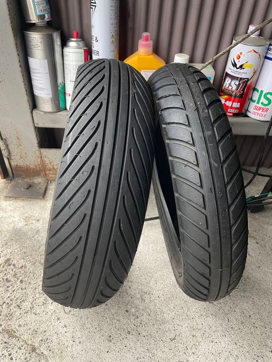新品未使用 ダンロップ 前後セット レインタイヤ KR345 100/485 130