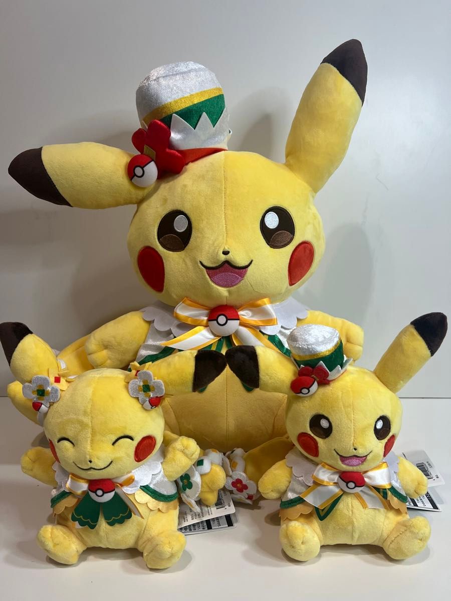 新品 ポケパーク カントー ショップ 限定 ピカチュウ ぬいぐるみ5体