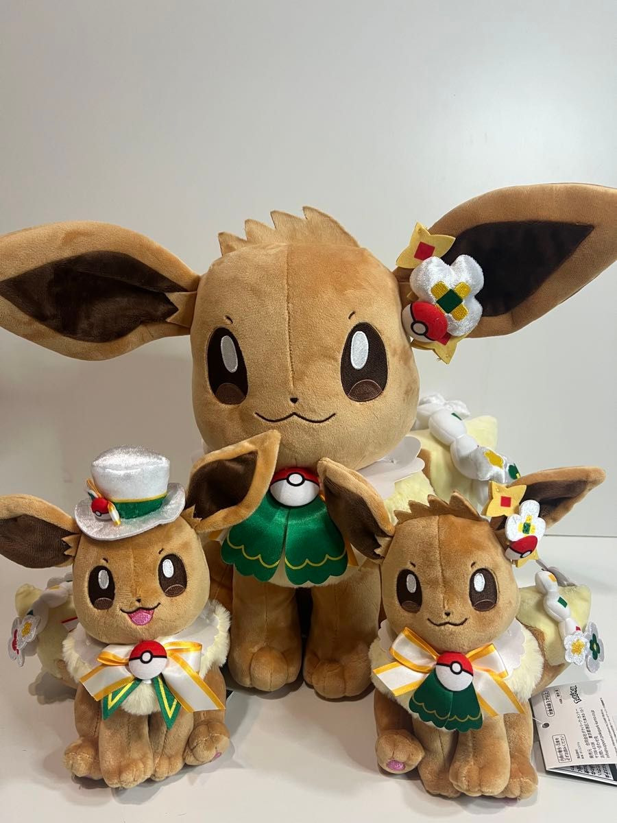 新品 ポケパーク カントー ショップ 限定 ピカチュウ ぬいぐるみ5体