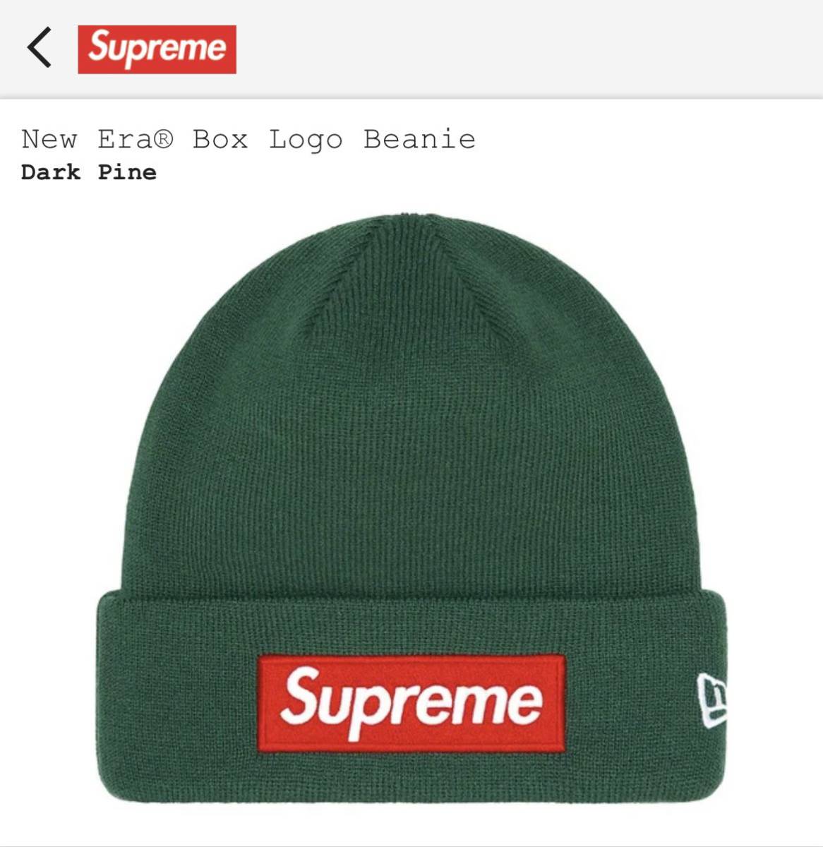 Supreme New Era Box Logo Beanie リアルツリーカモ ボックスロゴ