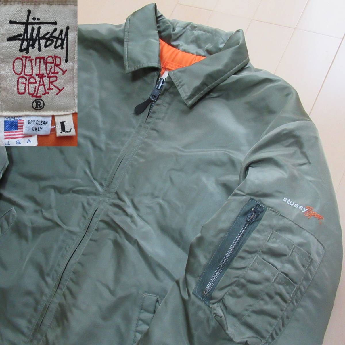 即決送込 L 90s Old Stussy spiewak ステューシー USA製 ミリタリー