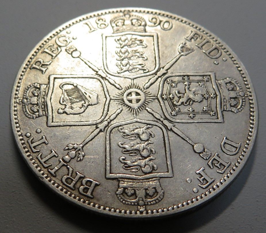 ダブルフローリン銀貨1890年②
