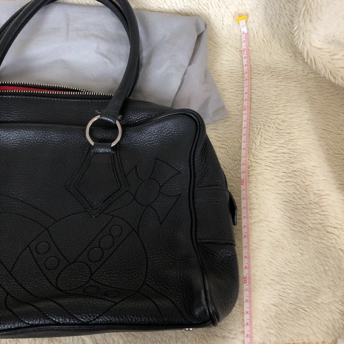 vivienne westwood ヴィヴィアンウエストウッド 黒 レザーバッグ A4