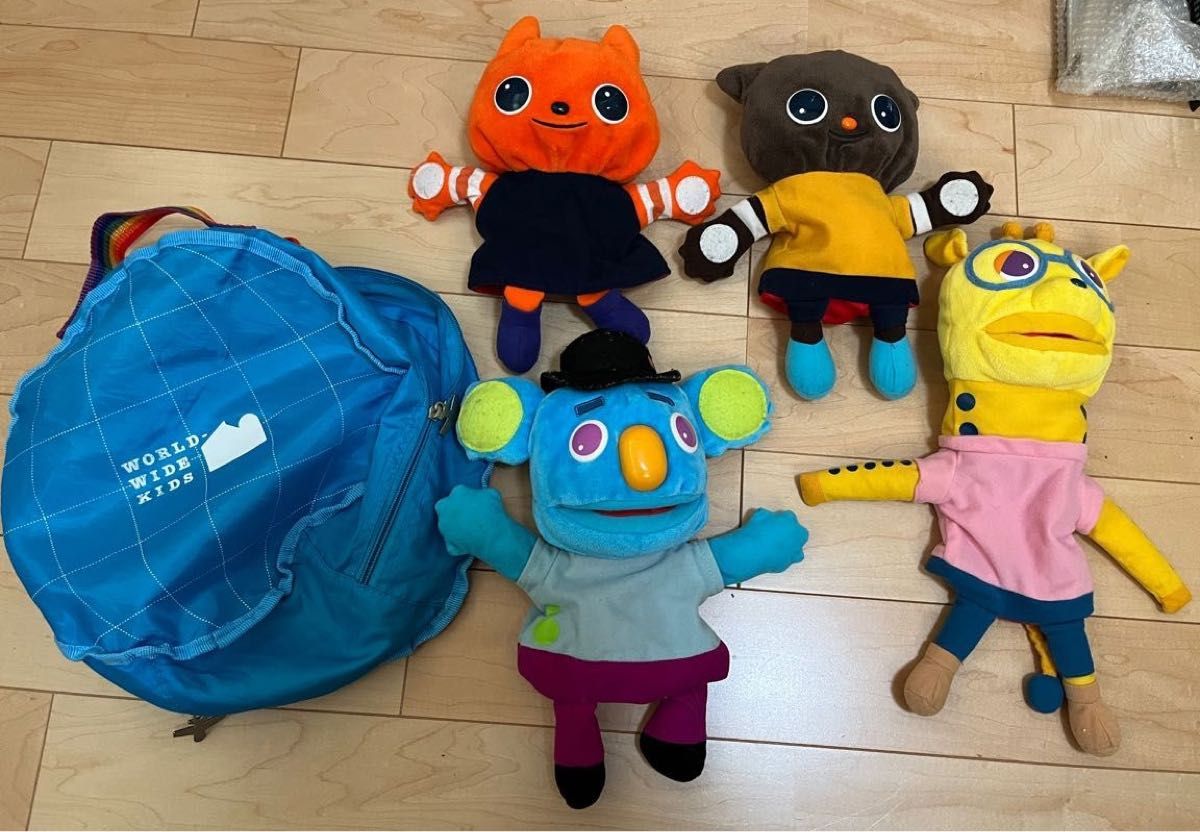 Benesse ワールドワイドキッズ パペット 人形 ミニー マニー ペッピー