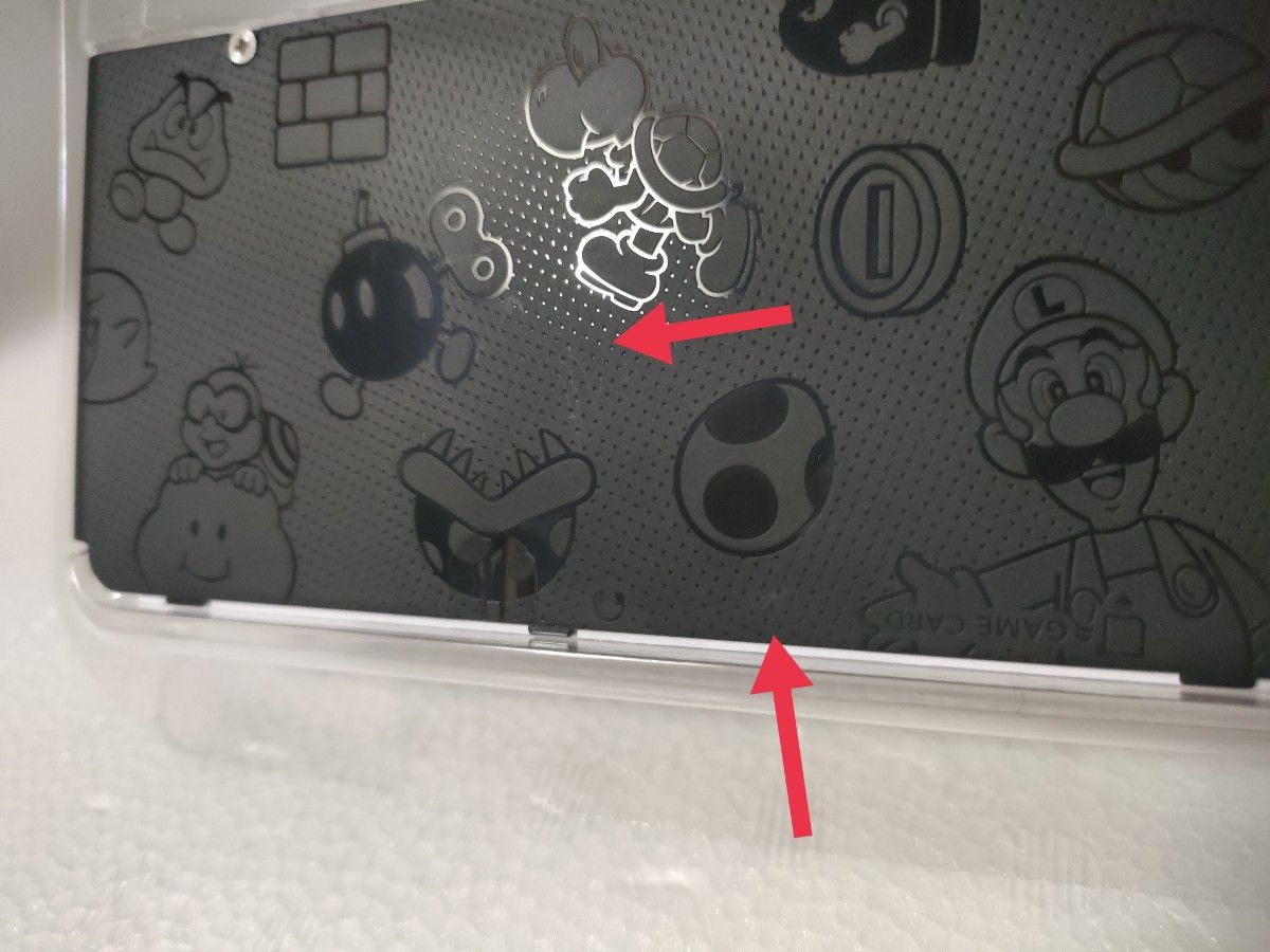 Newニンテンドー3DS きせかえプレート No 005 エンボス加工・マリオ