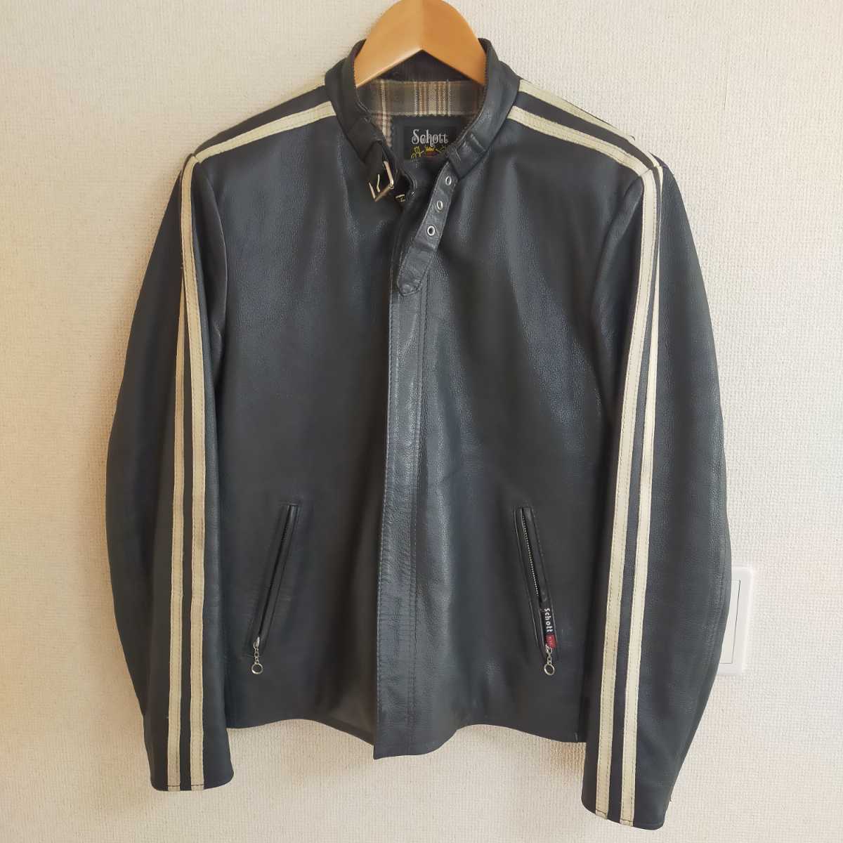 SCHOTT ショット クラシックレーサー レザーライダースジャケット 牛革