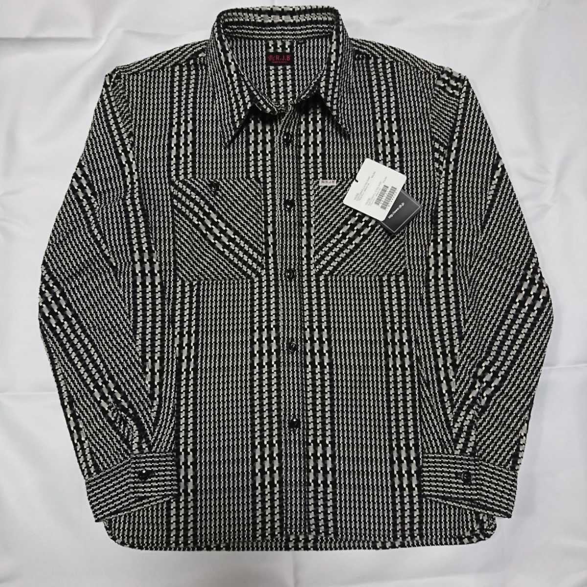 新品未使用 RJB グレンチェック ネルシャツ 40 NS102L フラットヘッド