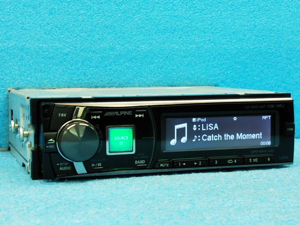 Yahoo!オークション - アルパイン CDE-145J CDプレーヤー 1DIN オーデ