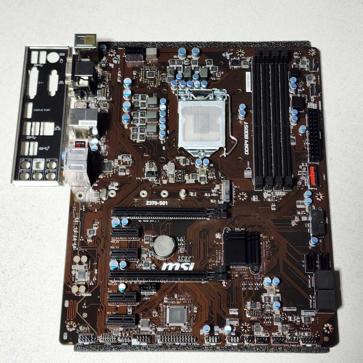 MSI Z370-S01 IOパネル付属 LGA1151 ATXマザーボード 第8世代CPU対応