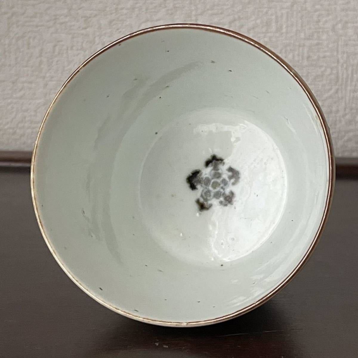 361 古伊万里染付瓔珞紋半筒蕎麦猪口 無疵美品 江戸中期 361 古伊万里