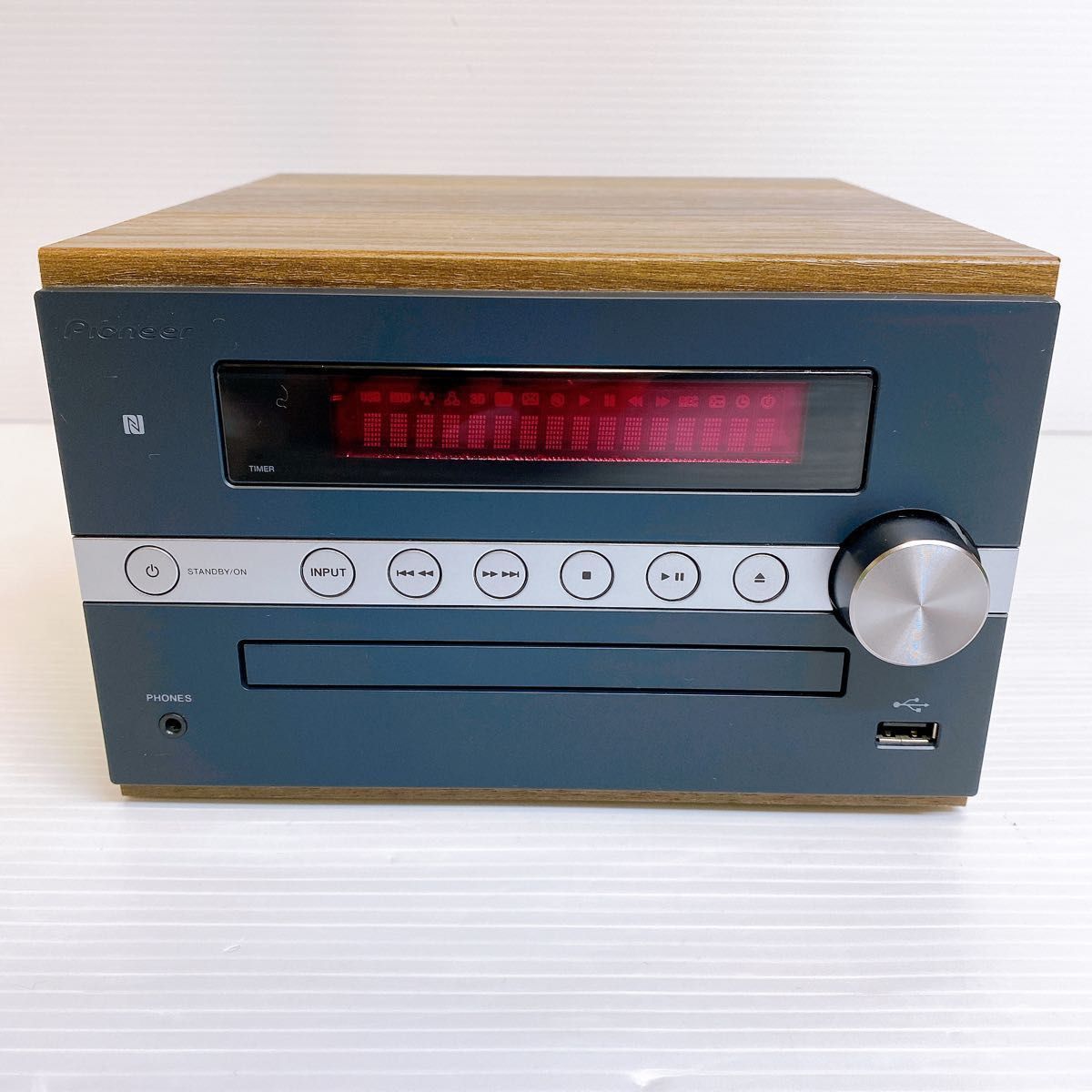 パイオニア X-CM56 CDミニコンポ Bluetooth搭載 Pioneer コンポ 木目